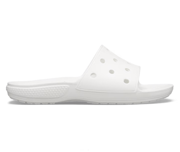 Crocs Unisex White Classic Slide Sandal