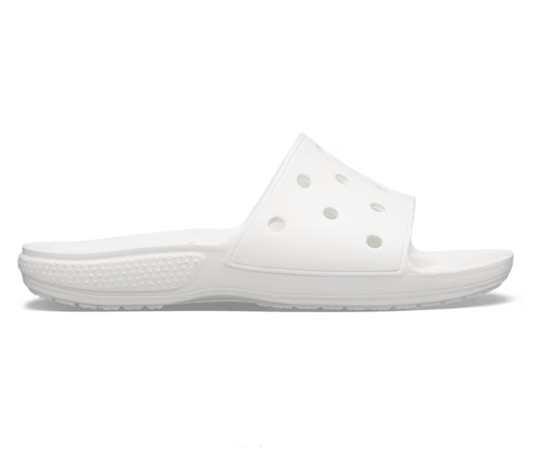 Crocs Unisex White Classic Slide Sandal