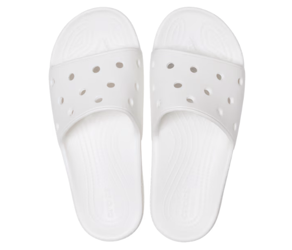Crocs Unisex White Classic Slide Sandal
