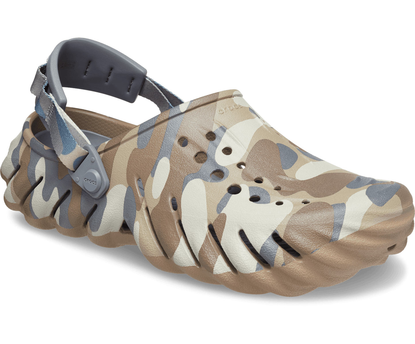 Echo Camo Redux Clogs – Rugged Comfort in Charcoal