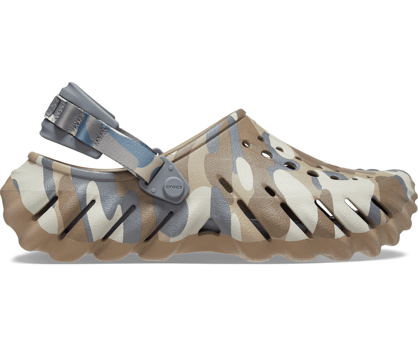 Echo Camo Redux Clogs – Rugged Comfort in Charcoal