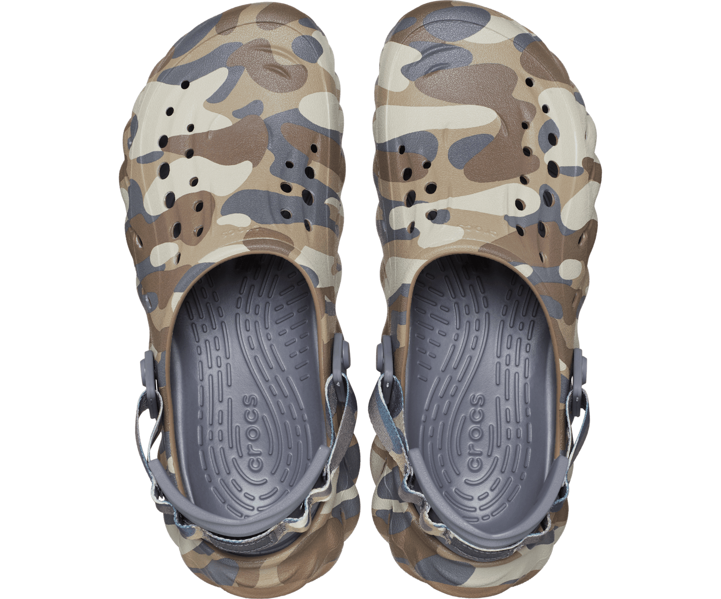 Echo Camo Redux Clogs – Rugged Comfort in Charcoal